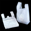 100pcs  18X28cm Carry Out Retail Supermarket Grocery White Plastic Shopping Bags