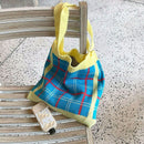 Large-Capacity Shoulder Bag Fashion Wild Casual Tote Bag Wool Woven Bag Bea