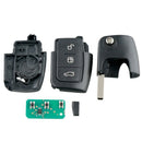Car Smart Remote Key 3 Buttons Fit For Ford Focus Fiesta 2013 Fob Case 433M