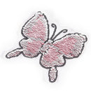 Butterfly Reversible Change color Sequins Sew On Patches DIY Patch Applique  JR