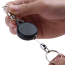 Outdoor Survival EDC Steel Wire Rope Recoil Ring Retractable Pull Key Chain