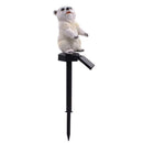 Solar Power LED Bear Colorful Lawn Light Outdoor Garden Yard Landscape Lamp