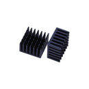 Aluminium Heat Diffuse Cooling Fin Heatsink 25mm x 25mm x 15mm 10 Pcs Black G3T5