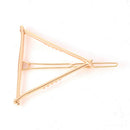 2X Women Korean Style Triangle Hairpin Hair Clip Hair Accessories Bobby PinsG 3C