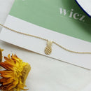 Women Sweet Vogue Manual Plating Pineapple Pendant Chain Finished Necklace CAF