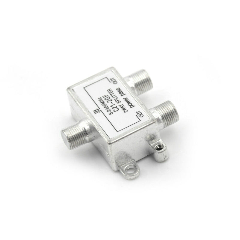 Metal 2-Way TV Satellite Cable Splitter for Sky Virgin Media 5-2400MHZ N3c
