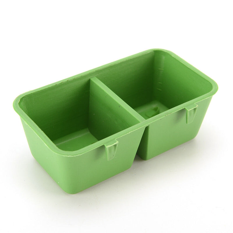 2 in 1 Parrot Food Water Bowl Cups Bird Pigeons Cage Sand Cup Feeding Feeder*~ES