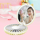 Led Lamp Desktop Makeup Mirror With Fan 3 In 1 Cosmetic Beauty Breeze Mirro