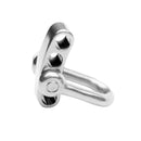 Pack of 2 Adjustable 304 Stainless Steel U Shackle Buckles for Paracord Bracelet