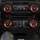 Aluminum Alloy Car Inner Side Air Conditioner Switch Knob Ring Cover Trim f R5P7