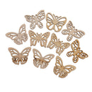 10x DIY Wooden Butterfly Shapes Wedding Party Xmas Decorations Wood Pieces