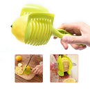 Kitchen  Lemon Clip Tomato Potato Slicer Holder Fruits Vegetables Cutter Too Bj