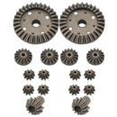16Pcs Upgrade Parts Motor Driving Gear Metal Differential Gear Combo Set Made of