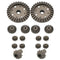 16Pcs Upgrade Parts Motor Driving Gear Metal Differential Gear Combo Set Made of