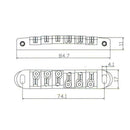 Adjustable Bass Guitar Bridge w/ Roller Saddles for Electric LP Guitar Parts
