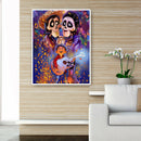 5D DIY Full Drill Diamond Painting Boy and Two Skeletons Cross Stitch Kit