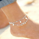 Infinity anklet anklet love â¤ï¸ jewelry bracelet foot jewelry OZ