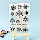 Snowflake Transparent Silicone Clear Rubber Stamp Cling Scrapbooking Card D N4E9