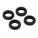 4x Wheel Tire Tyres Replacement (Black) for WLtoys K979 K989 1:28 Rally Car