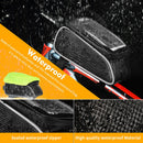 Bicycle Phone Bag Waterproof MTB Bike Front Tube Touch Screen Bag (Black)