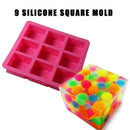 Silicone 4-Square Round Corner Cake Mold DIY Cookie Baking Tool NEW Mold P7 K7Q4