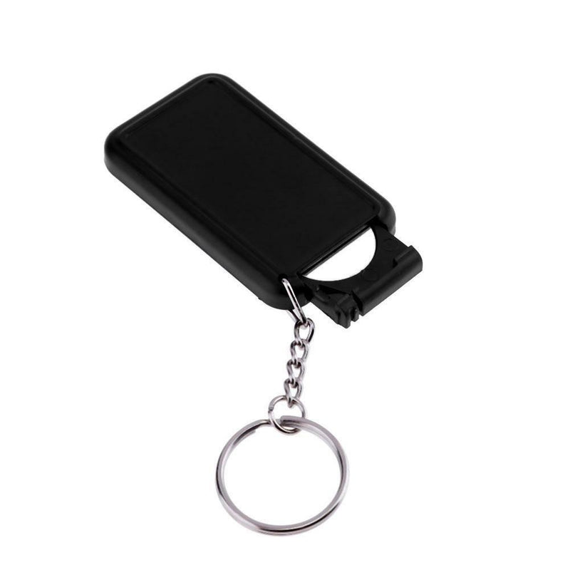 Mini Universal TV Remote Control Keychain 7 Keys With Keychain Black Controller