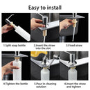 Stainless steel soap dispenser kitchen sink soap hand liquid pump bottle OZ