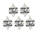5 Pieces Alloy Crystal Rhinestone Pendants Charms Jewelry Making Accessories