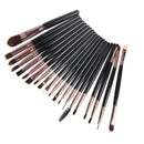 15 Colors Makeup Shimmer Matte Eyeshadow Palette+20pcs Brushes coffee