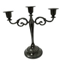 Home Art Alloy 3 Arms Candelabrum Candelabra Candle Holder Stand Black