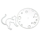 Round Cat Metal Cutting Dies Stencil DIY Scrapbooking Embossing Paper Craft