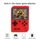Classic 500 Games Video Player Rechargeable Handheld Game Console (Red) A