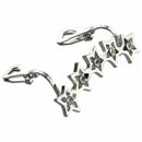 1 x Women's 5-Pointed Star Shape Rhinestone Ear Cuff Wrap Clip Earring---Si