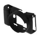 Anti-Scratch Silicon Protective Cover Case Skin for Sony A5000 A5100 Black