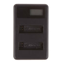 Battery + Dual Charger for   HERO4 / 2 Pcs 1600mAh AHDBT-401 Li-ion LJ