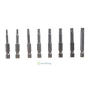8Pcs/Set 1/4 Inch 50mm T8-T40 Alloy Steel Magnetic Torx Screwdriver Bits Kit