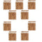 18Pcs Dark Wood Effect Foam Mats Interlocking Tiles Floor Protection 30x30cm