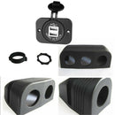 3.1A Dual USB Port Charger Socket Outlet 12V LED Waterproof for Motorcyc YYF