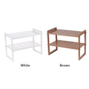 Multi-Functional Under Sink 2-Tier Expandable Shelf Storage Organizer Adjus I5V8