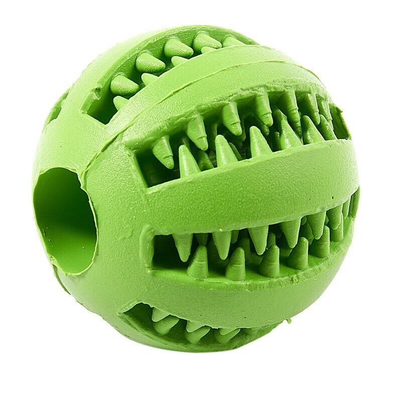 Dog Ball Toys for Pet Tooth Cleaning/Chewing/Playing,IQ Treat Ball Food Dis S5U9