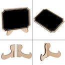10pcs Round Angle Wooden Craft Message Blackboard Chalkboard Wedding Decor