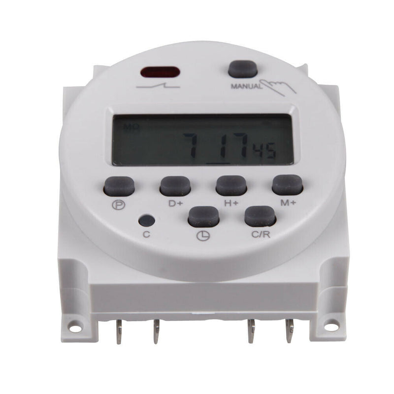 DC 12V 16A Digital LCD Power Programmable Timer Time Switch Relay 16A