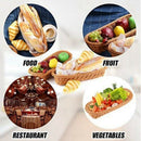 Oval Wicker Woven Basket Bread Basket Serving Basket, 14Inch Storage Basket