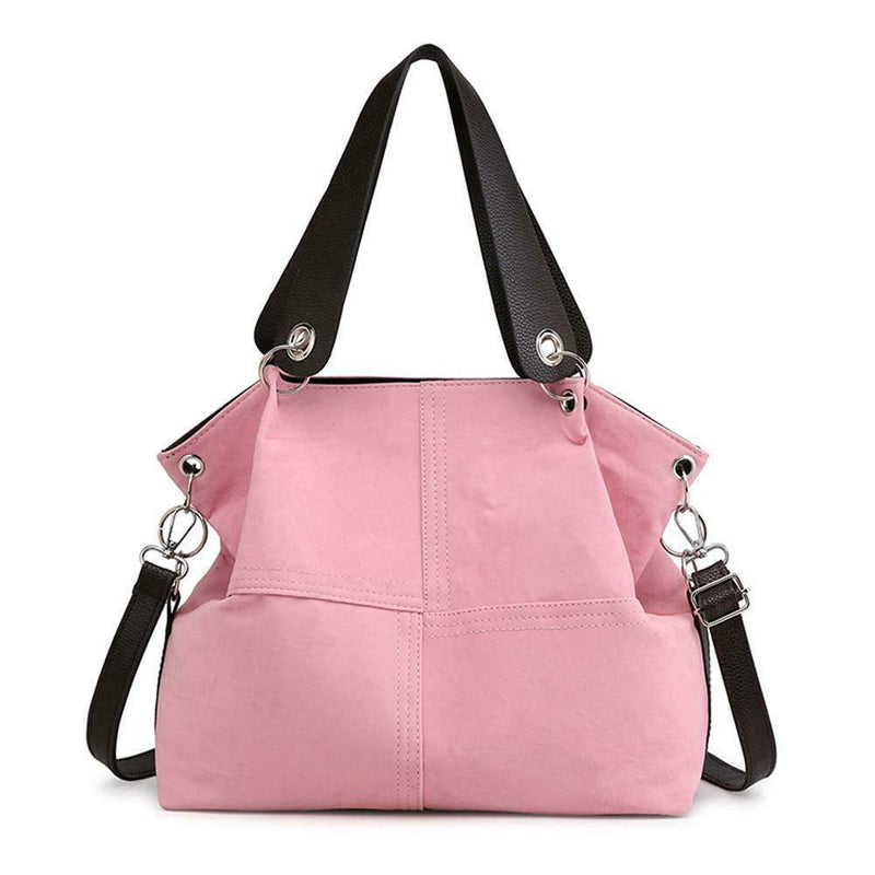 Shoulder Messenger Handbags Women Large Capacity Totes Crossbody Bag (Pink)