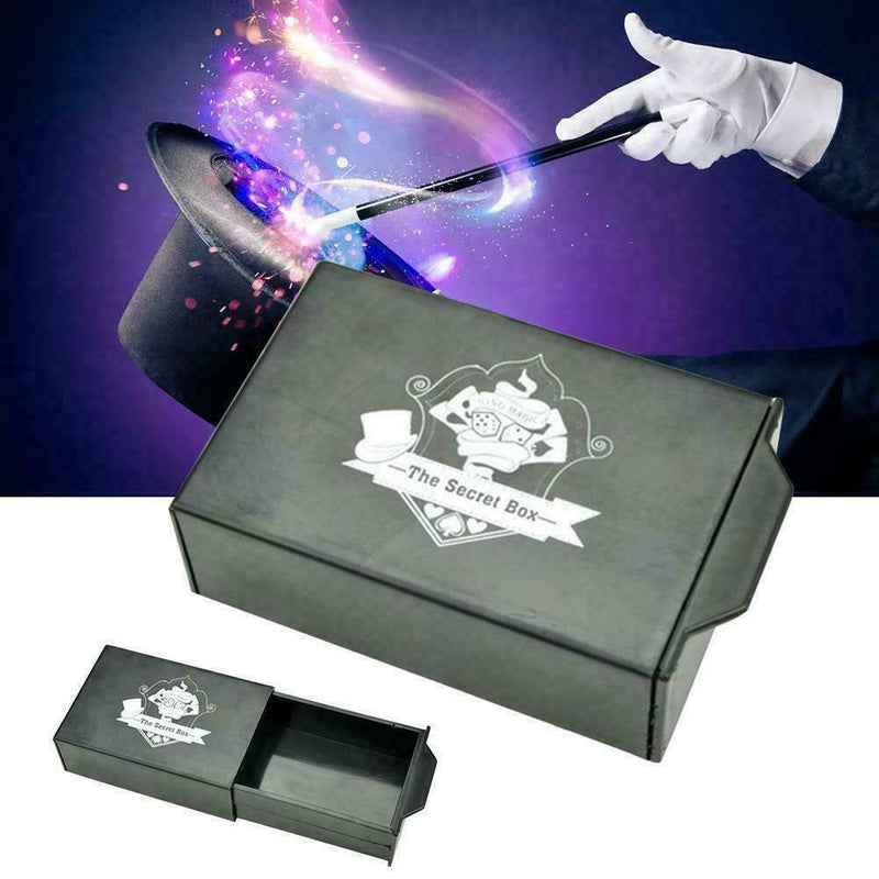 Magic Props The Secret Box Magic Black Pull Box Magic Toys Kids Tool AU Tri D0D7