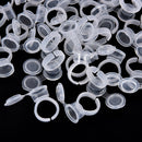 50pcs Pigment Tattoo Ink Cup Ring Holder Permanent Microblading Eyebrow Makeu.ES