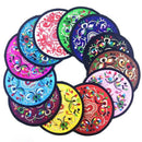 5Pcs Chinese Traditional Style Embroidered Cloth Coaster Tea Coffee Cup Pot N8M8