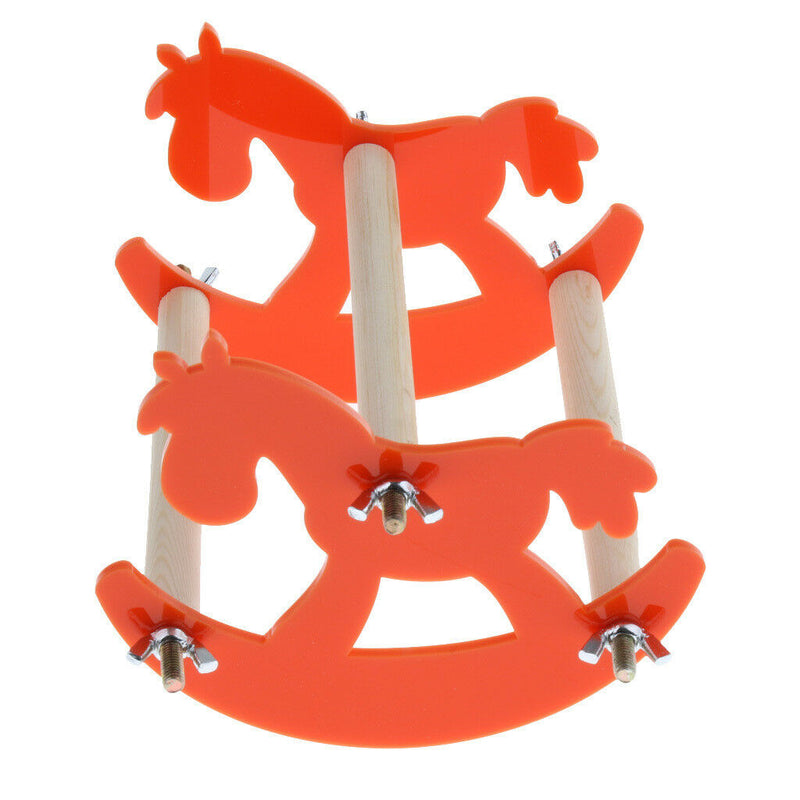 Parrot Chew Toys Swing Plastic Hobbyhorse Stand Bars Rocking Chair Platform