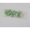 10Pcs Rods Clamp Sea Fishing Tip Bites Lures Alarm Fishing Rod Twin Bells