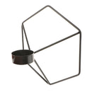 Geometric Tea Light Wall Candlestick Candle Holder for Wall Decoration_Black